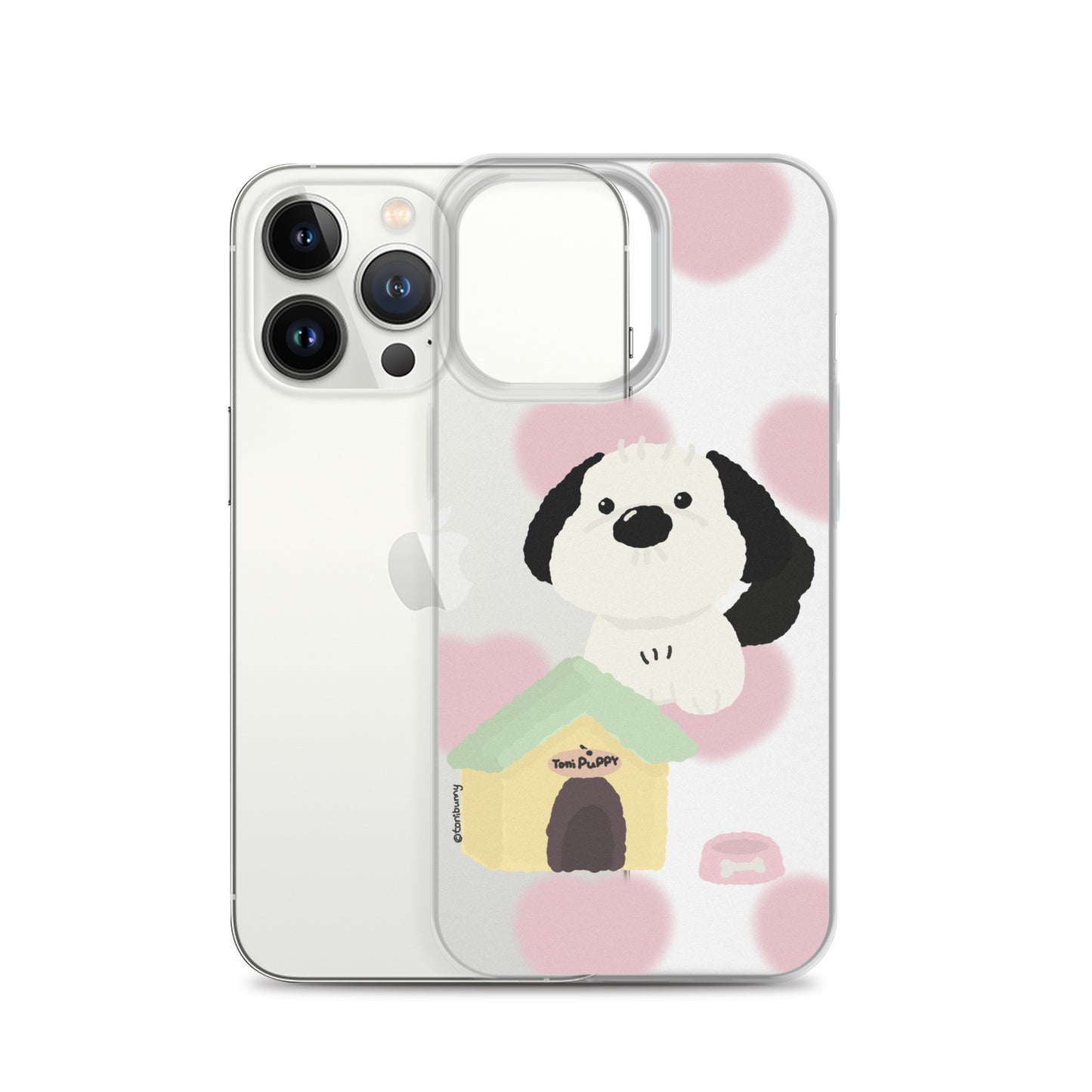 ๐ถ Pink Pattern ToniPuppy iPhone Clear Case ๐ถ