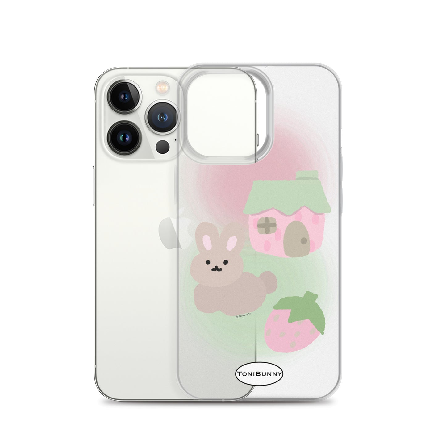 ๐ Pink ToniBunny Cottage iPhone Clear Case ๐