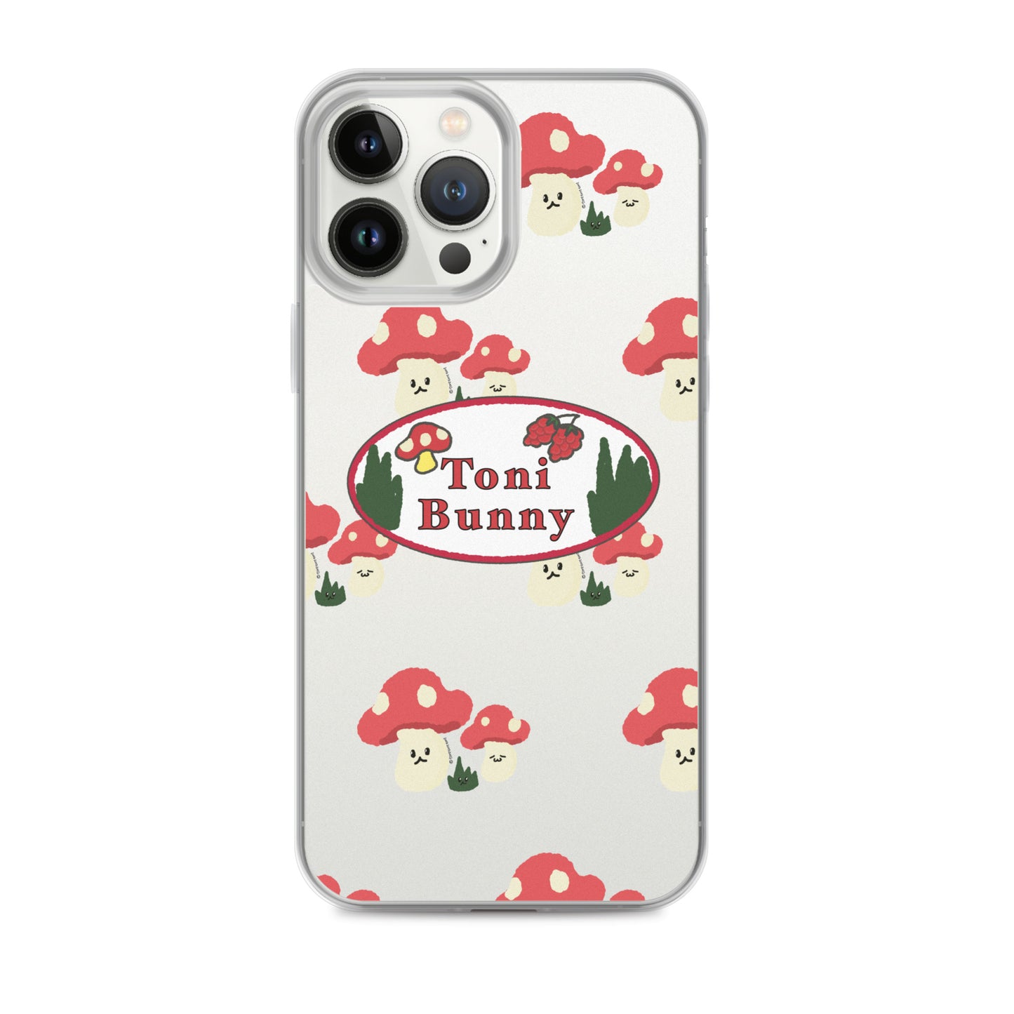 π ToniBunny Mushroom Logo iPhone Clear Case π