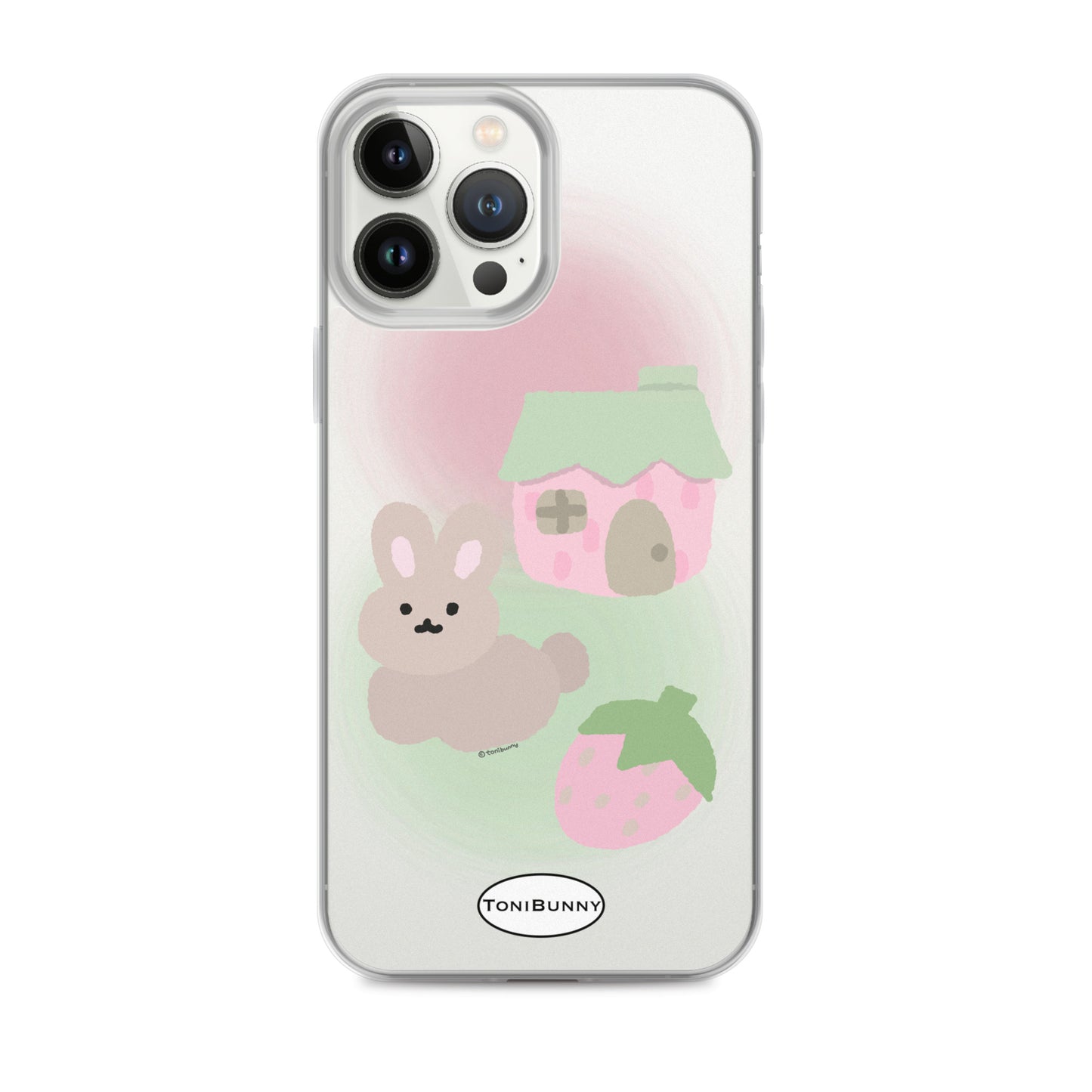 ๐ Pink ToniBunny Cottage iPhone Clear Case ๐