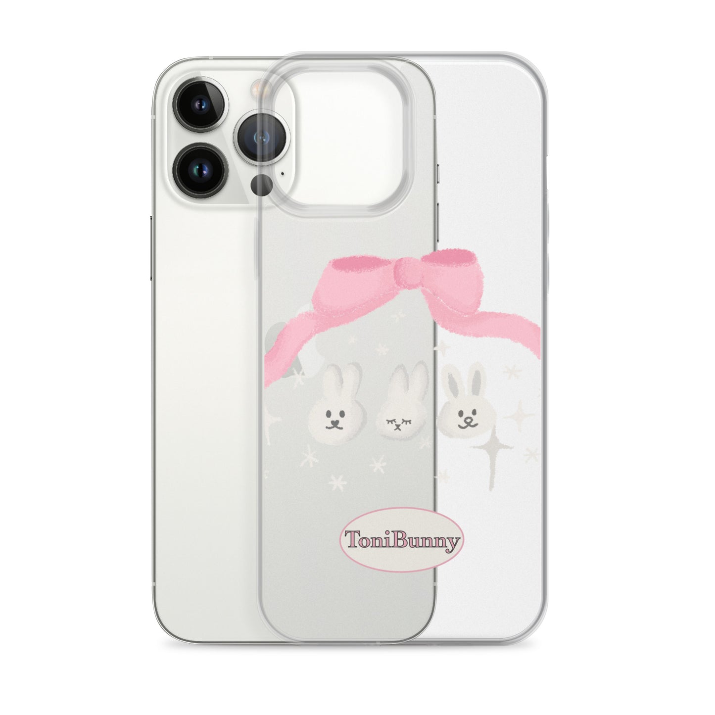 π ToniBunny Ribbon Bunny Friends iPhone Clear Case π