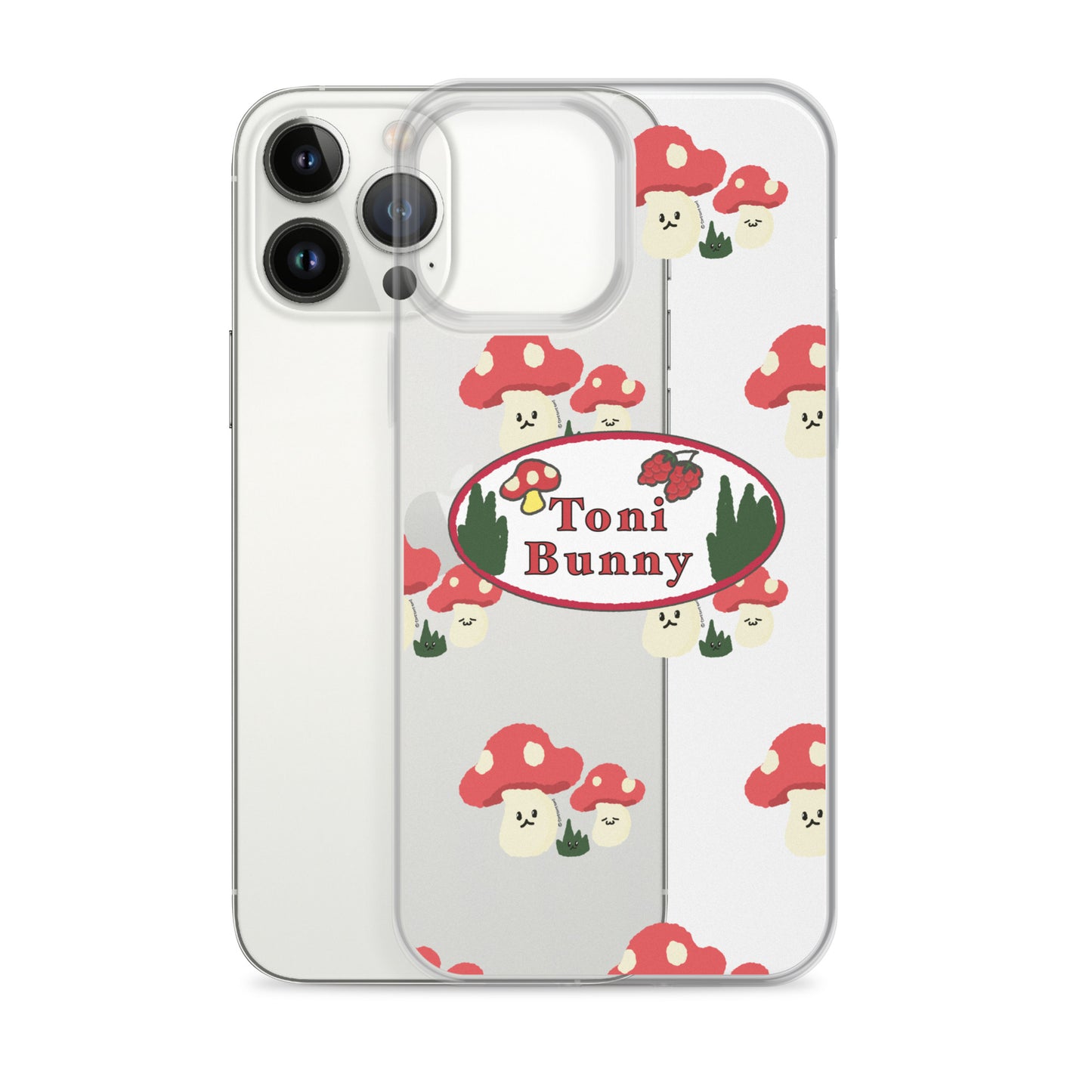 π ToniBunny Mushroom Logo iPhone Clear Case π
