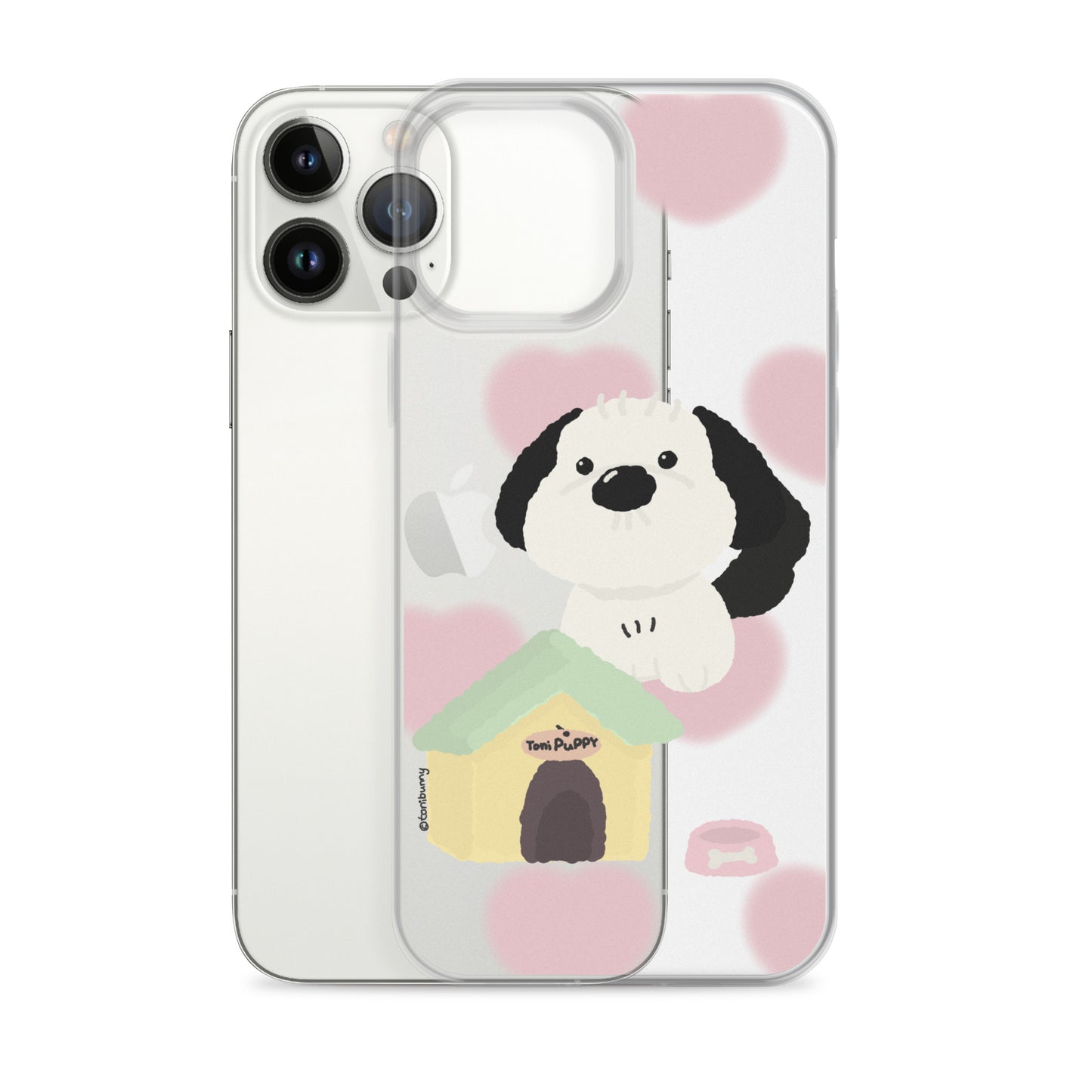๐ถ Pink Pattern ToniPuppy iPhone Clear Case ๐ถ