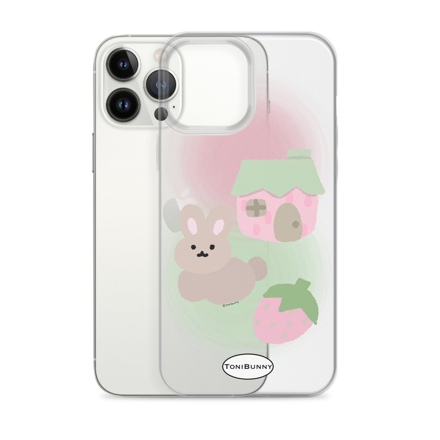๐ Pink ToniBunny Cottage iPhone Clear Case ๐