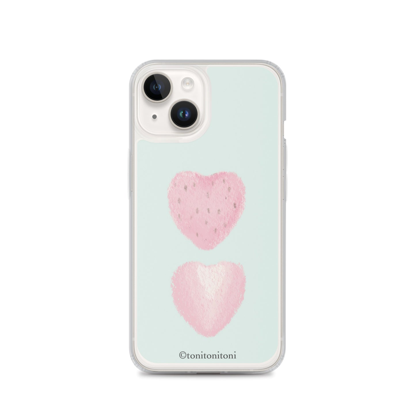 🍓Blue Strawberry iPhone Clear Case🍓