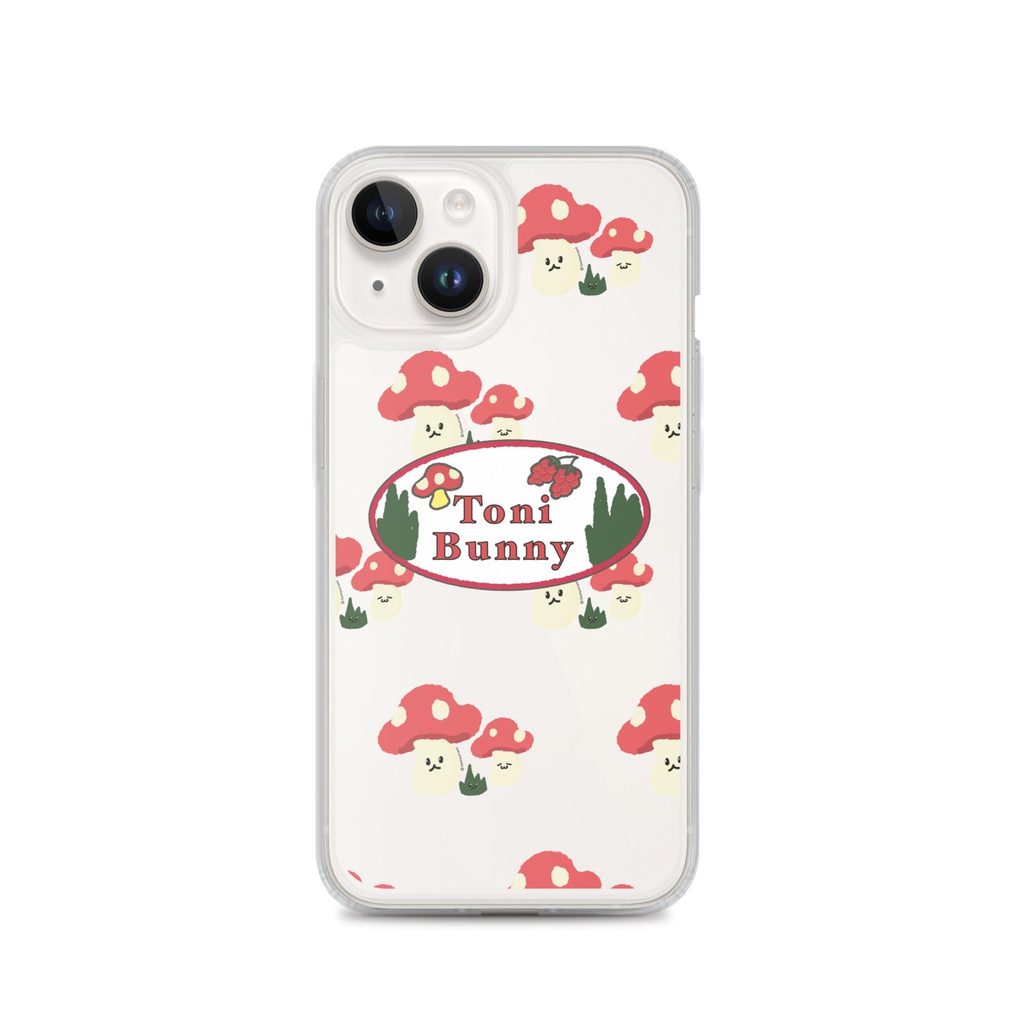 π ToniBunny Mushroom Logo iPhone Clear Case π