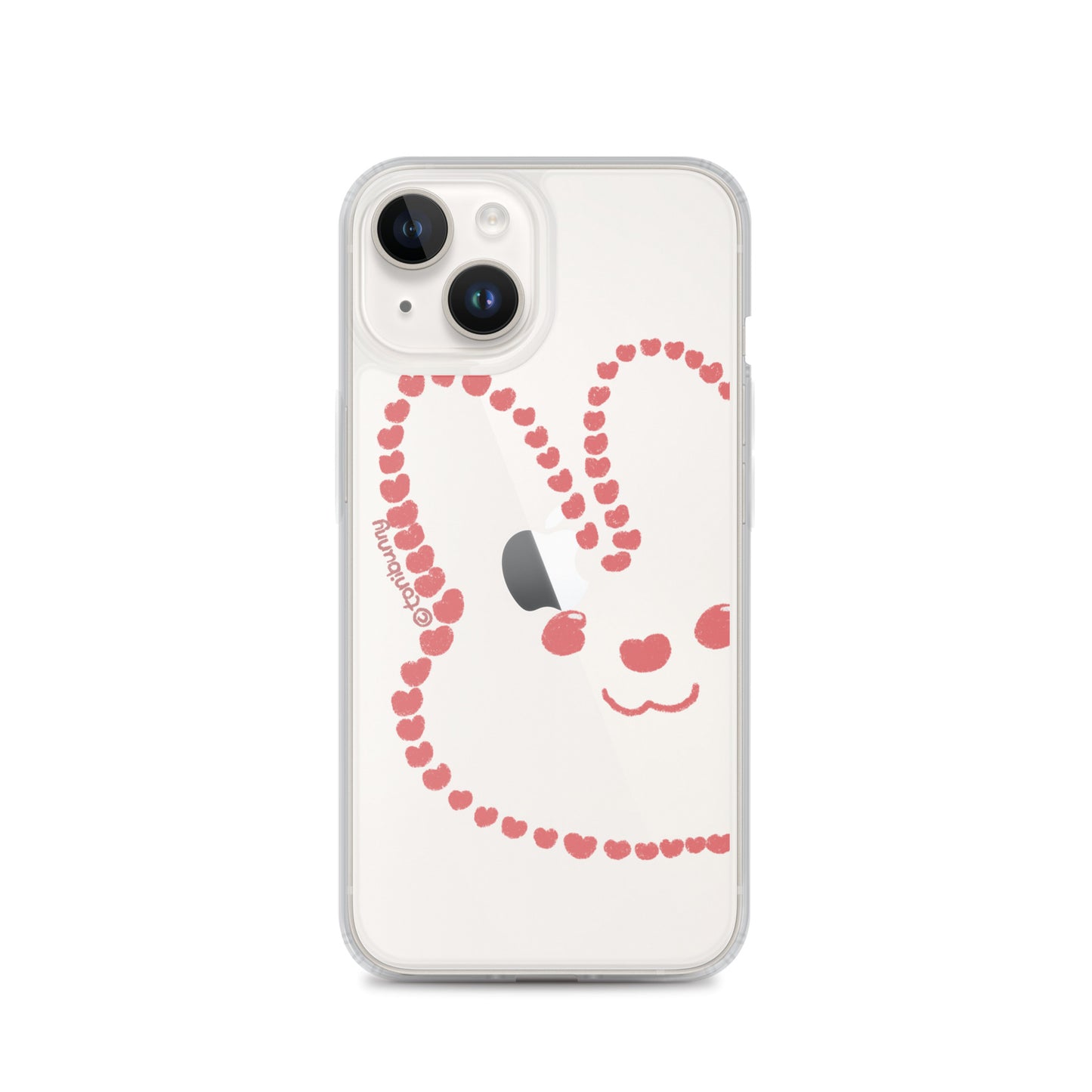 💖 Heart Bunny iPhone Clear Case 💖