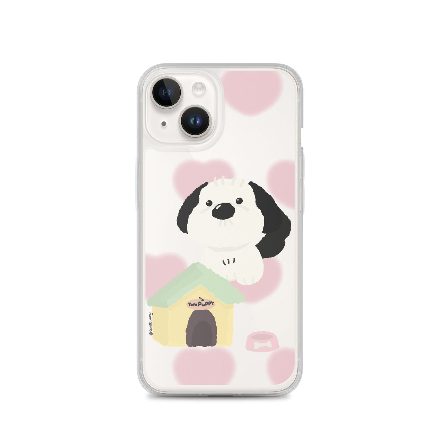 ๐ถ Pink Pattern ToniPuppy iPhone Clear Case ๐ถ
