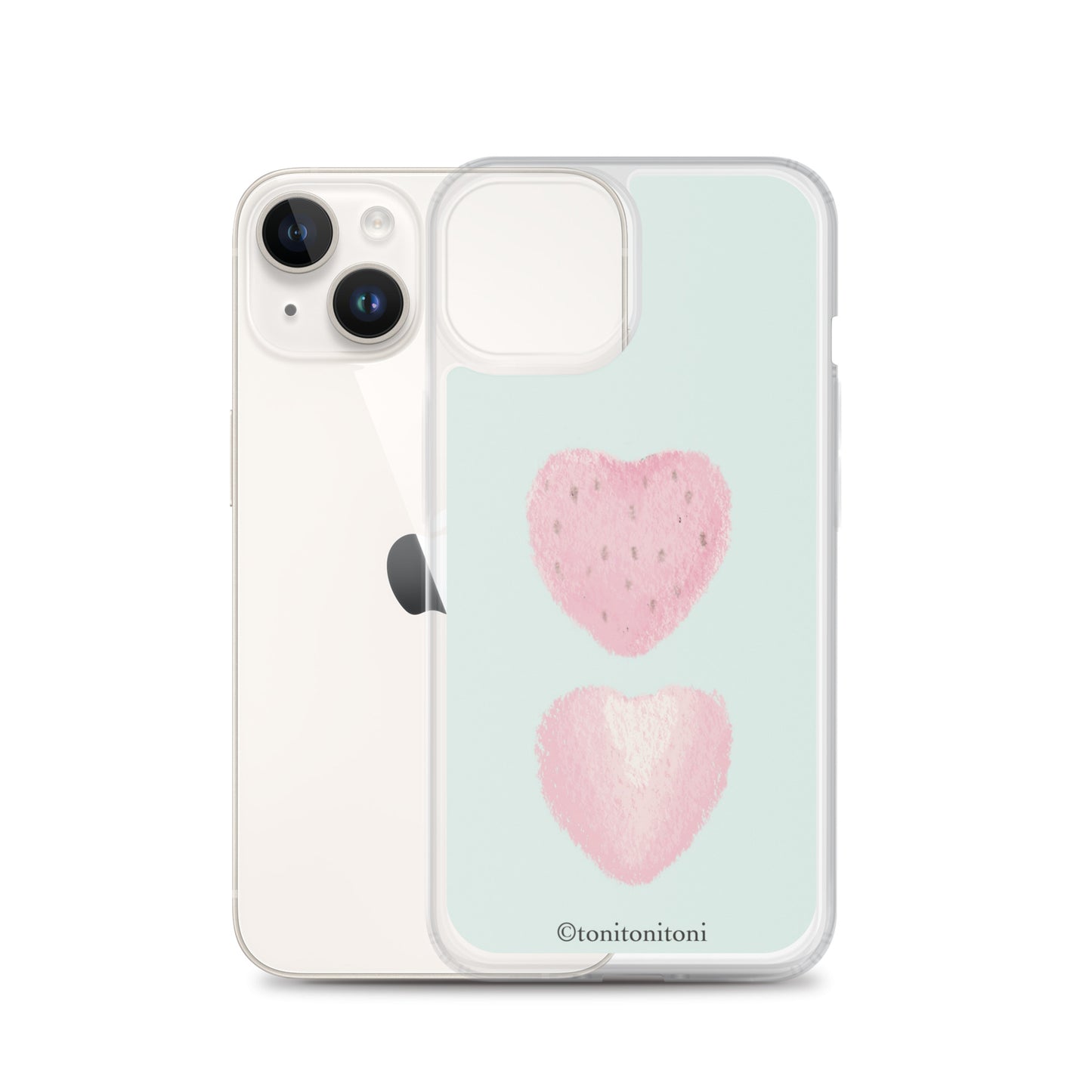 🍓Blue Strawberry iPhone Clear Case🍓