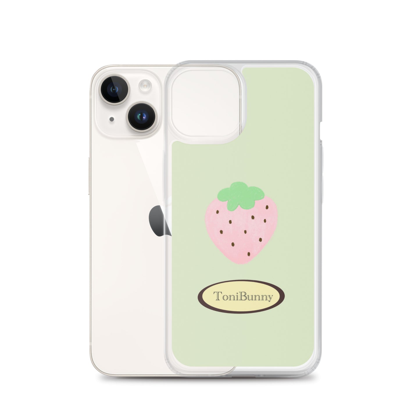 ๐ Green Strawberry iPhone Clear Case๐