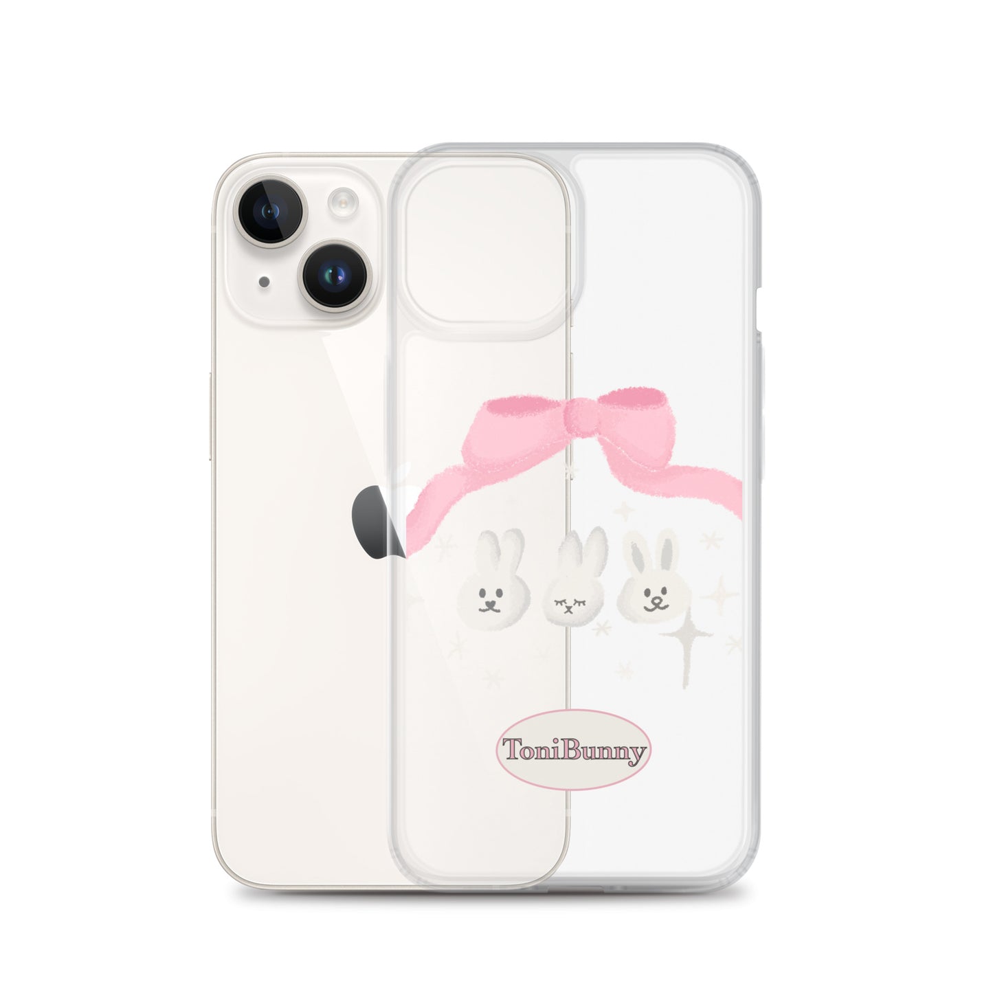 π ToniBunny Ribbon Bunny Friends iPhone Clear Case π