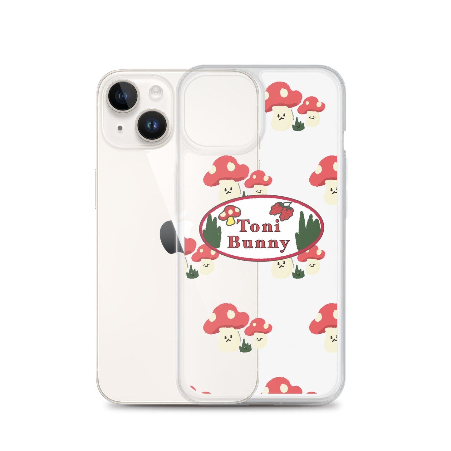 π ToniBunny Mushroom Logo iPhone Clear Case π
