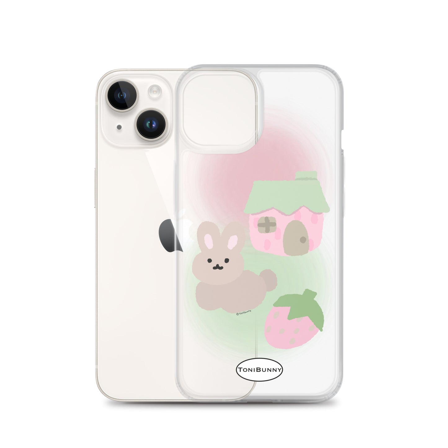 ๐ Pink ToniBunny Cottage iPhone Clear Case ๐