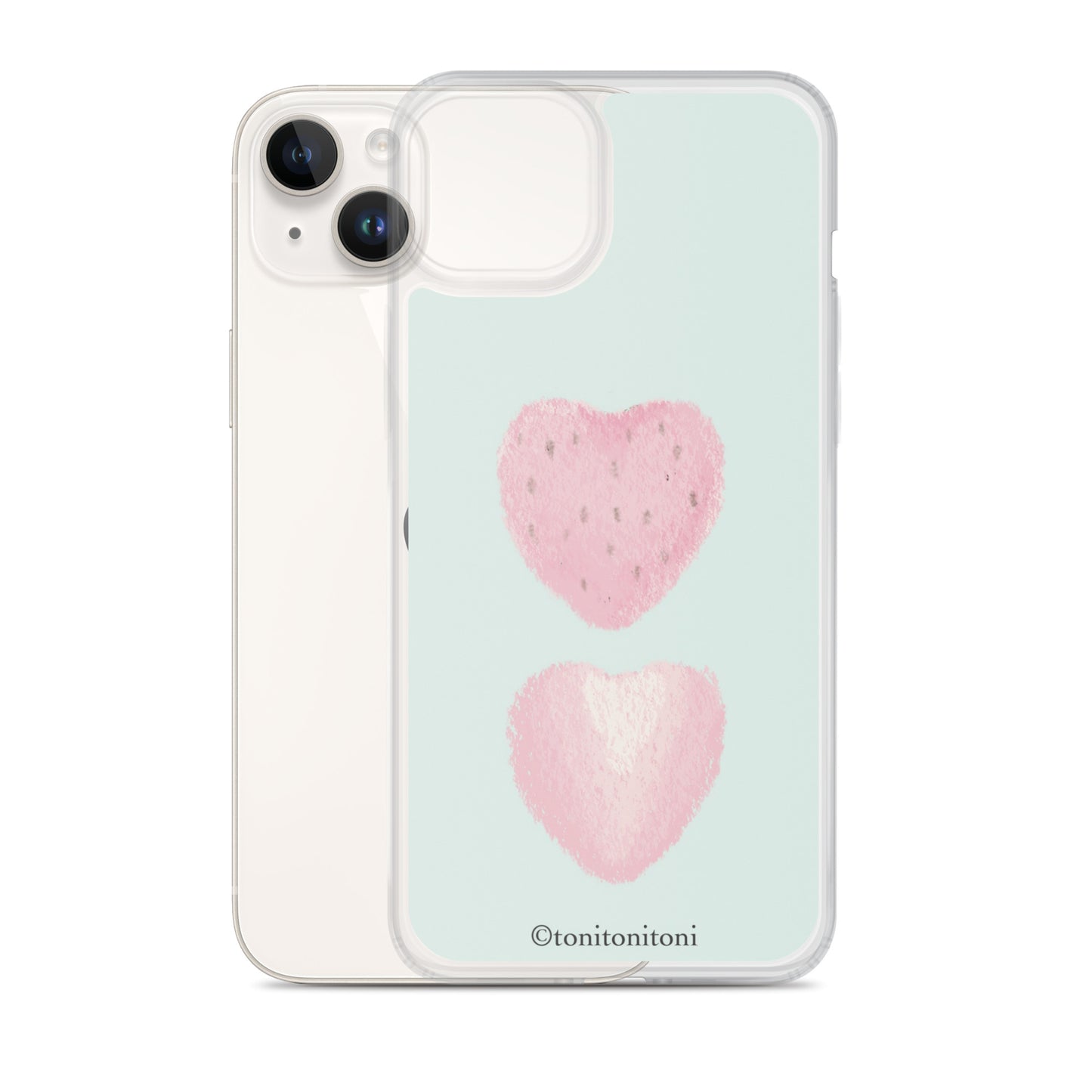 🍓Blue Strawberry iPhone Clear Case🍓