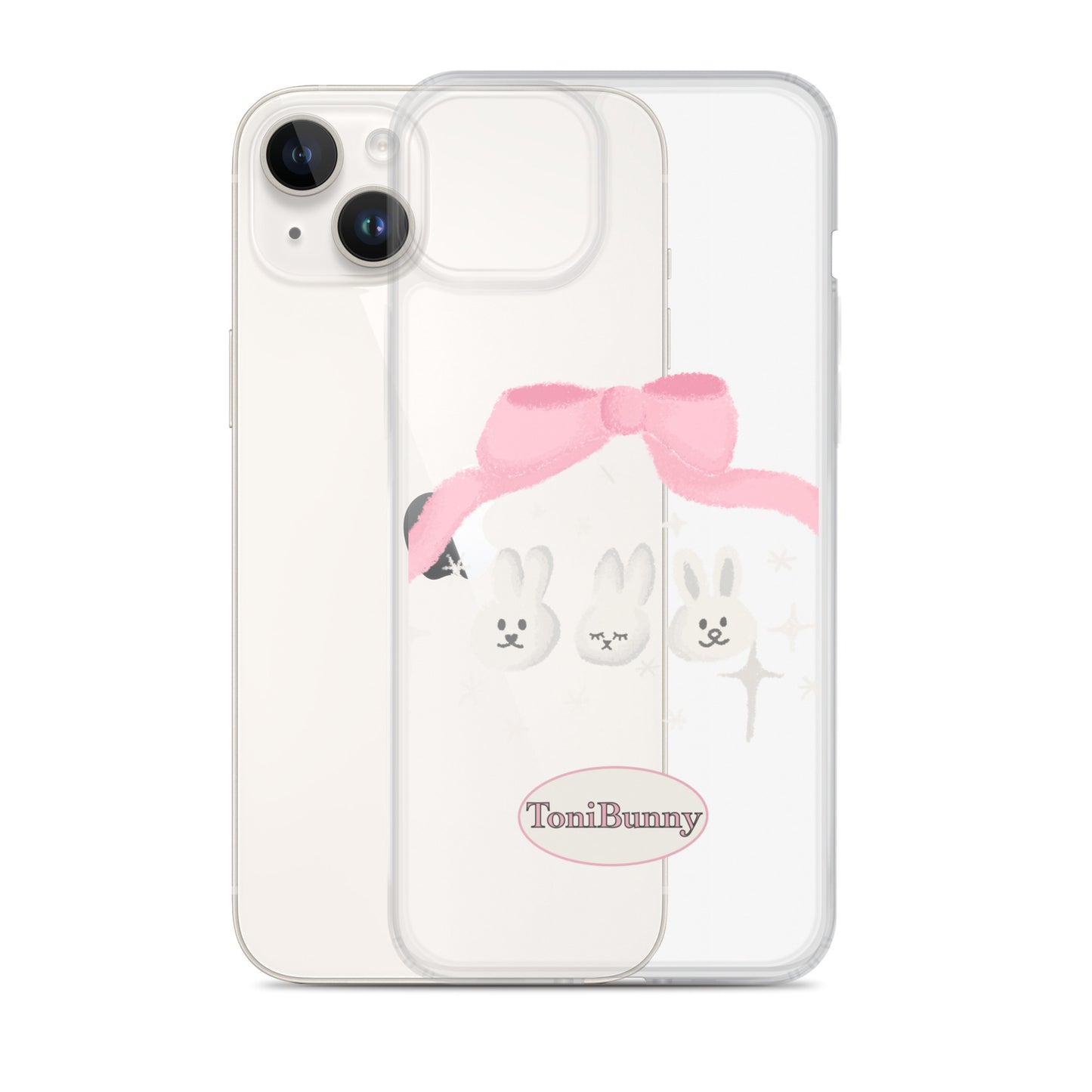 π ToniBunny Ribbon Bunny Friends iPhone Clear Case π
