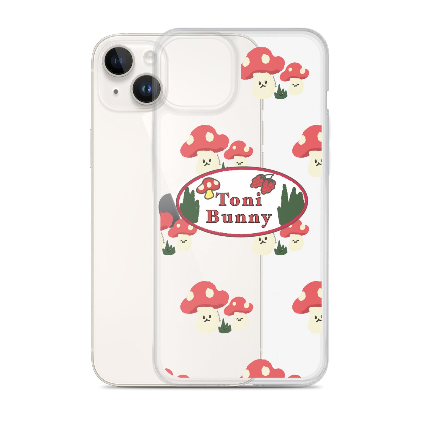 π ToniBunny Mushroom Logo iPhone Clear Case π