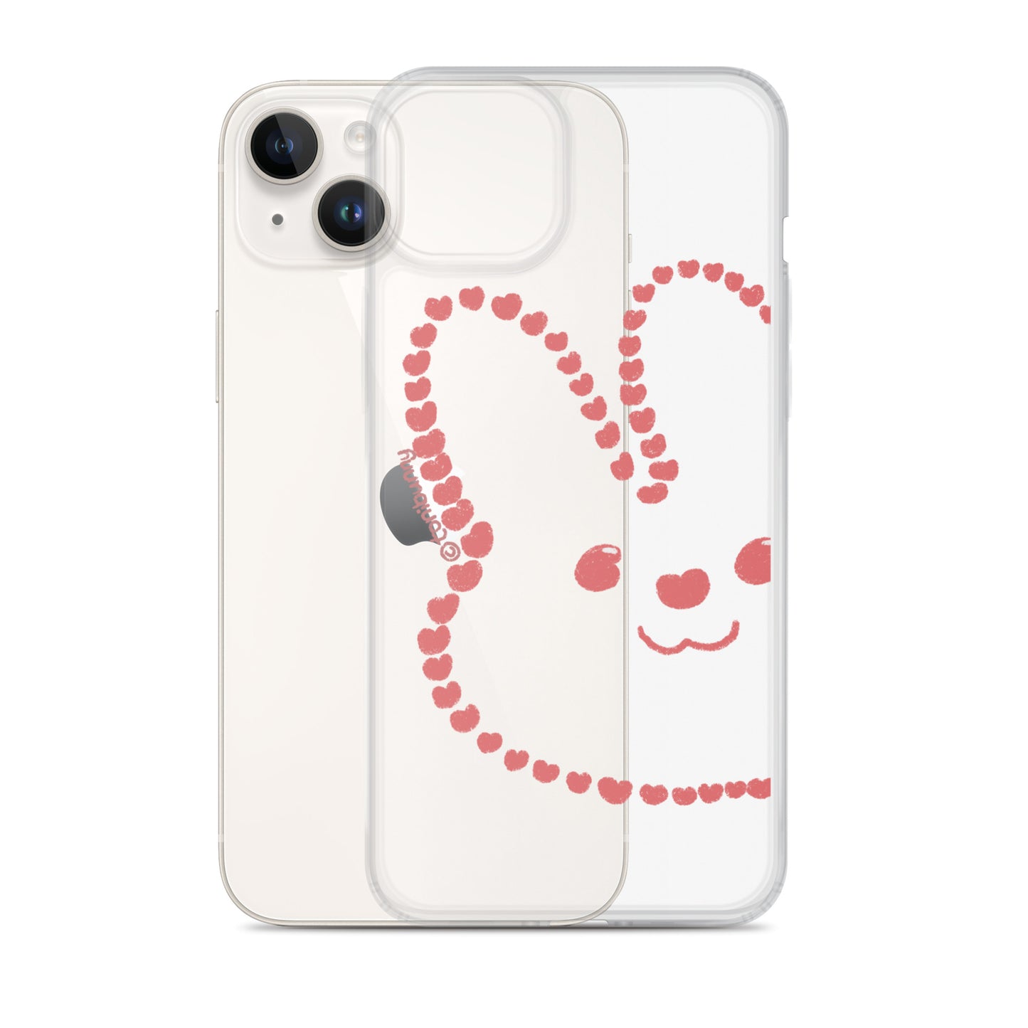 💖 Heart Bunny iPhone Clear Case 💖