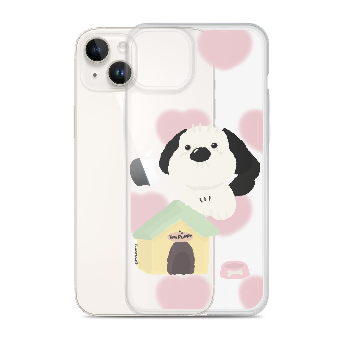 ๐ถ Pink Pattern ToniPuppy iPhone Clear Case ๐ถ