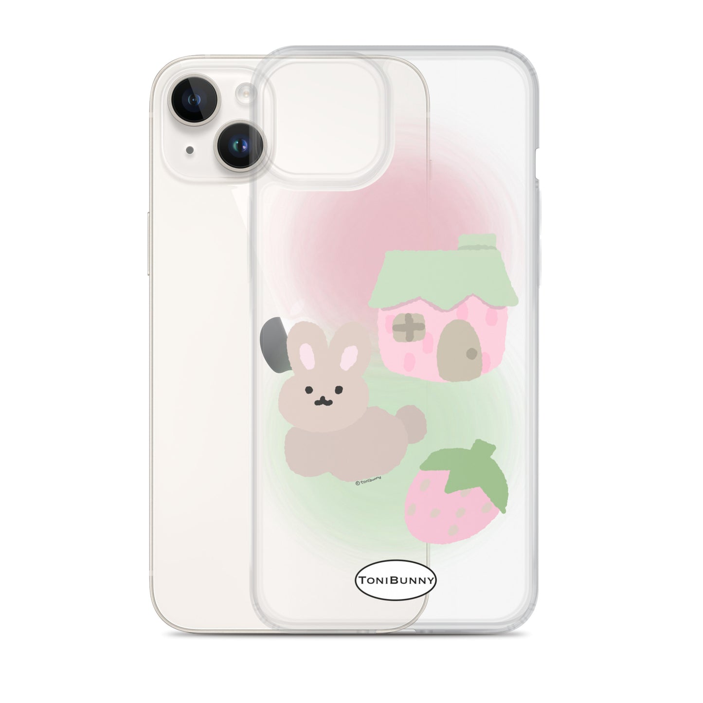 ๐ Pink ToniBunny Cottage iPhone Clear Case ๐