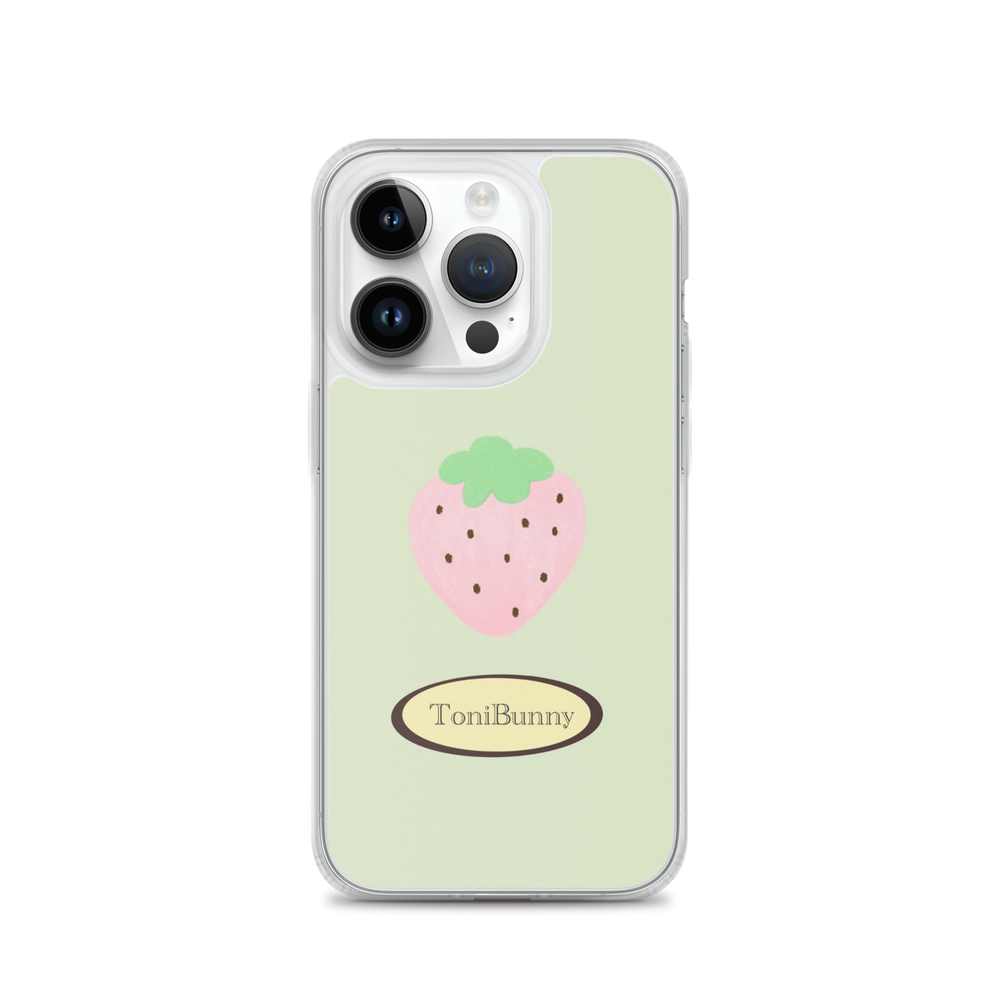 ๐ Green Strawberry iPhone Clear Case๐