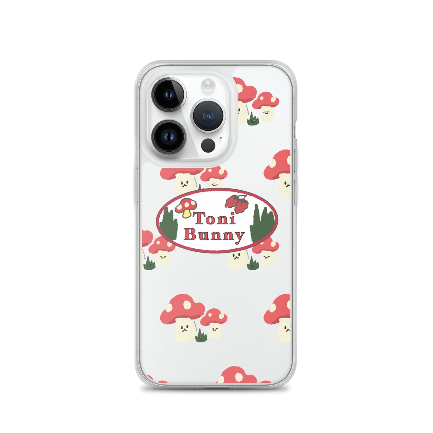 π ToniBunny Mushroom Logo iPhone Clear Case π