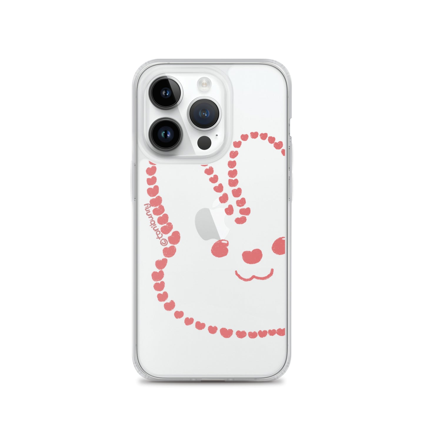 💖 Heart Bunny iPhone Clear Case 💖