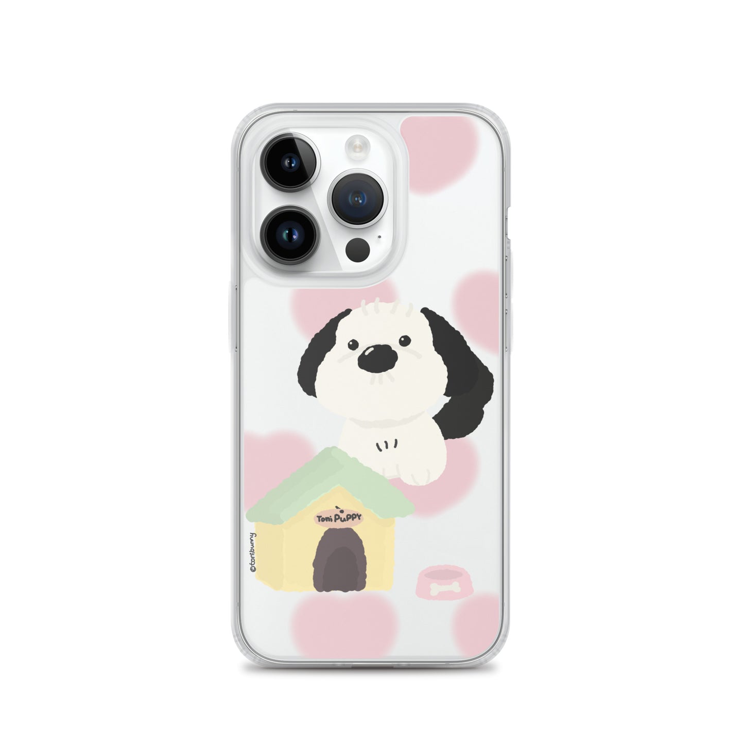 ๐ถ Pink Pattern ToniPuppy iPhone Clear Case ๐ถ