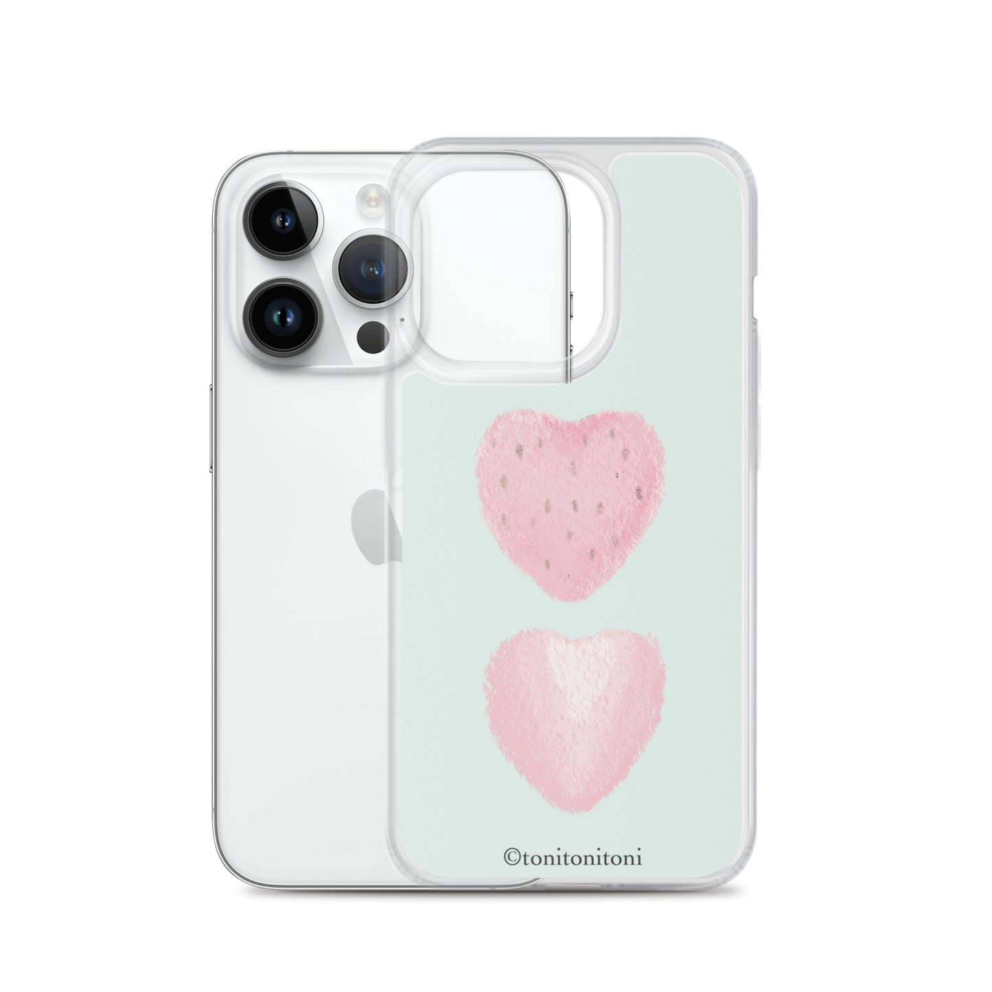 🍓Blue Strawberry iPhone Clear Case🍓