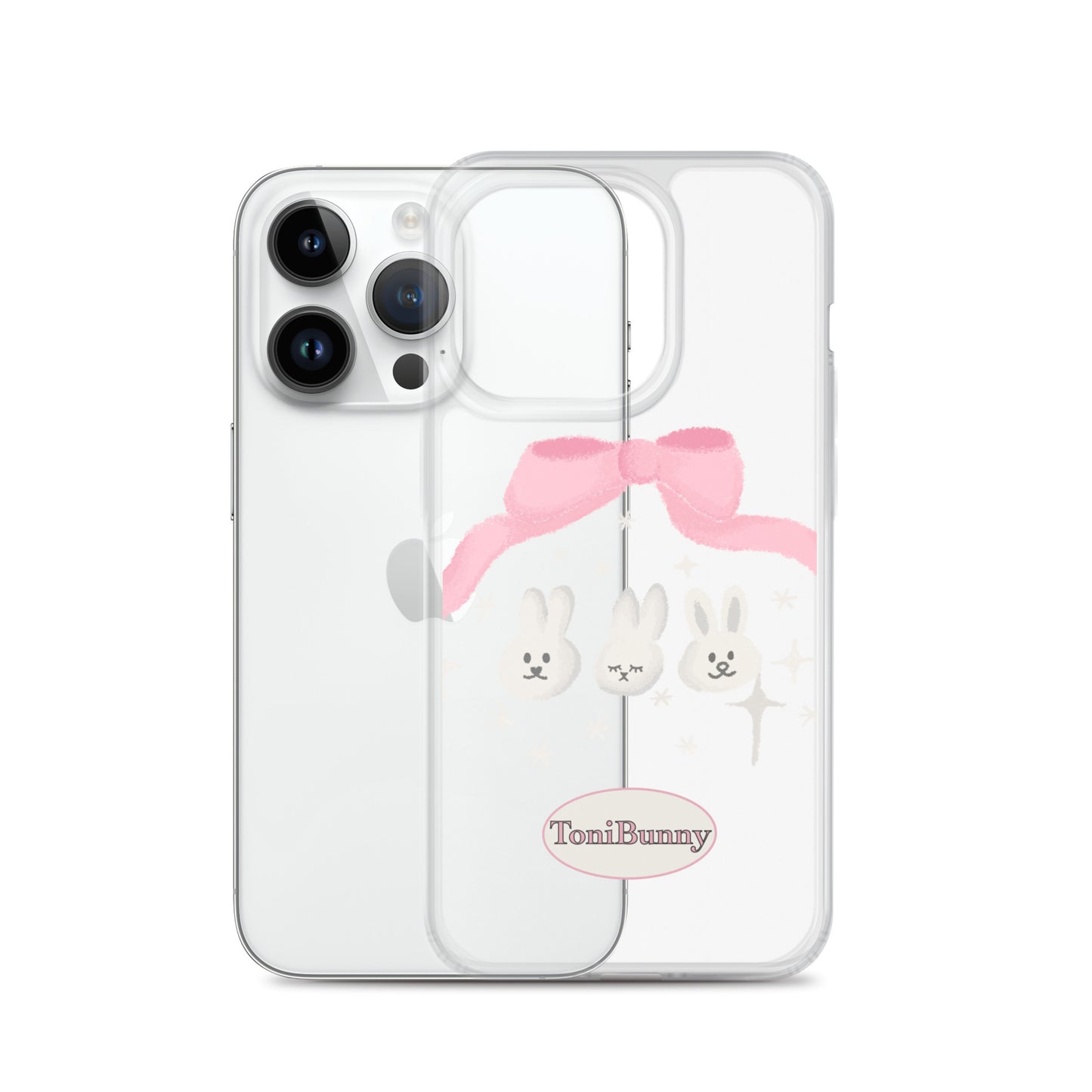 π ToniBunny Ribbon Bunny Friends iPhone Clear Case π