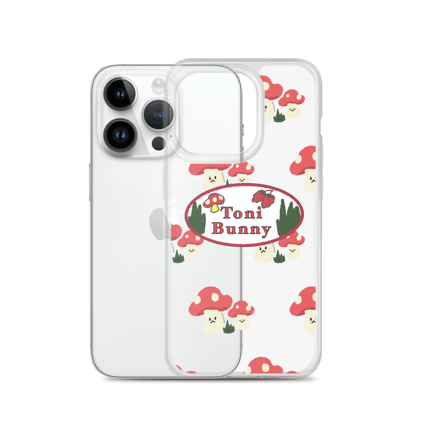 π ToniBunny Mushroom Logo iPhone Clear Case π