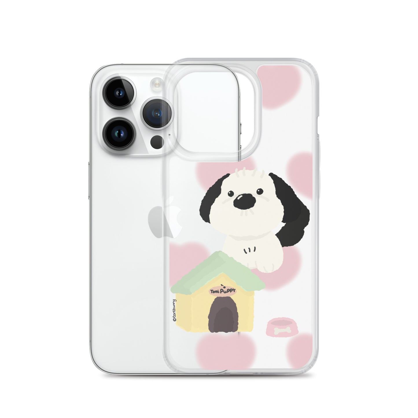 ๐ถ Pink Pattern ToniPuppy iPhone Clear Case ๐ถ