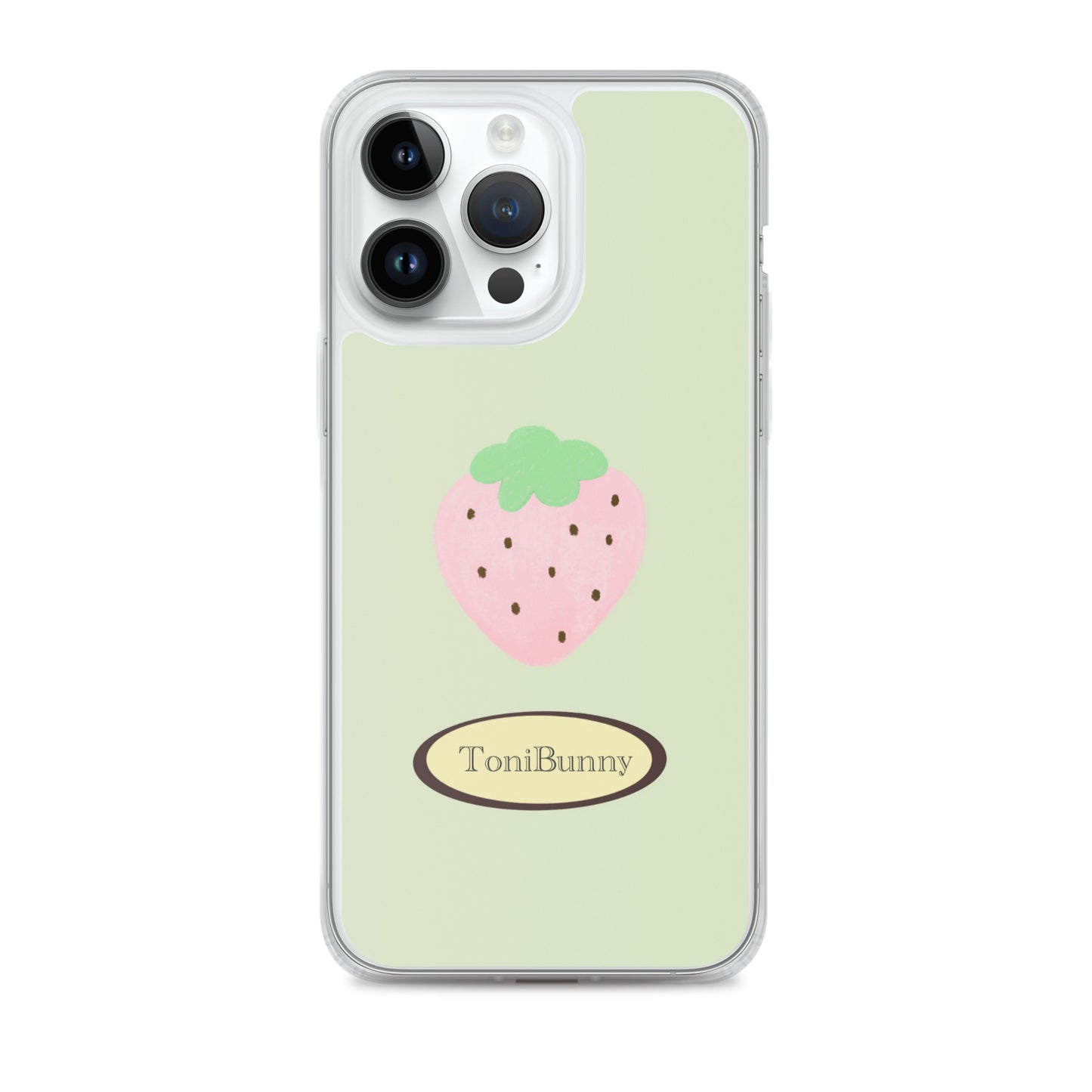 ๐ Green Strawberry iPhone Clear Case๐
