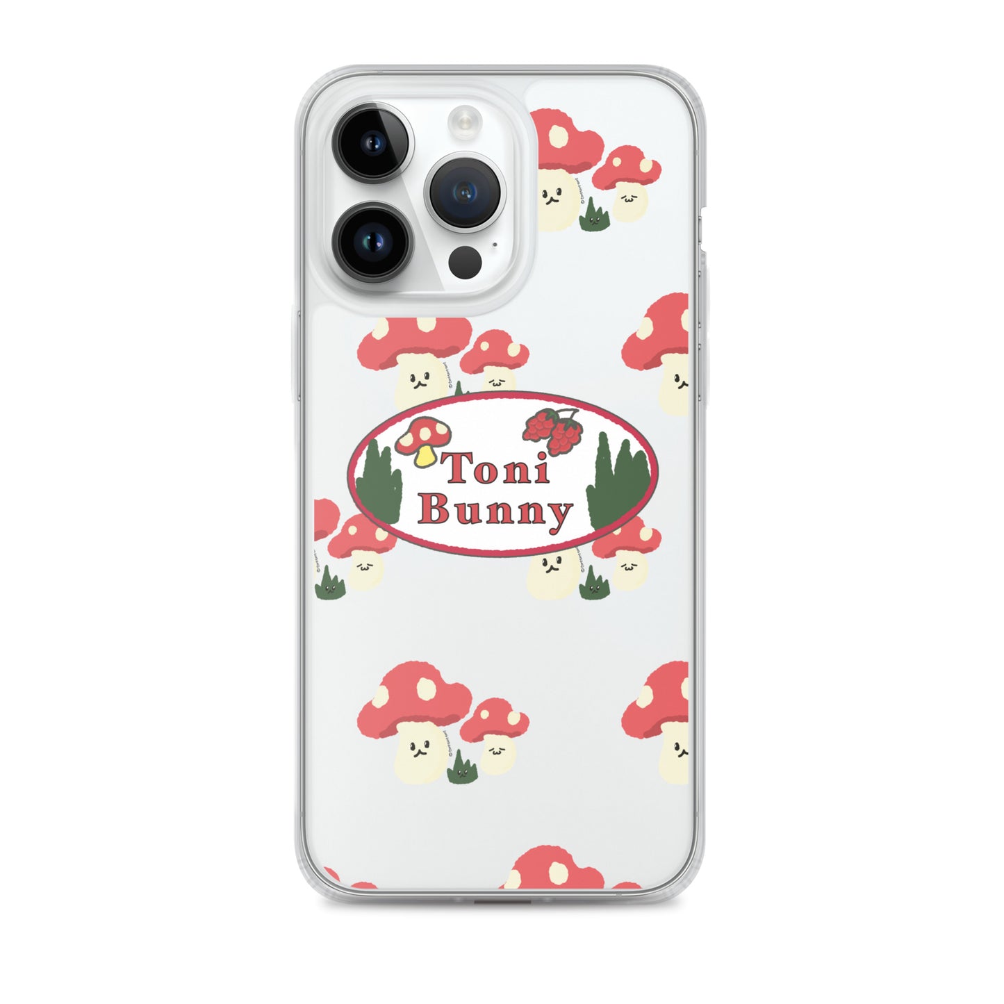 π ToniBunny Mushroom Logo iPhone Clear Case π