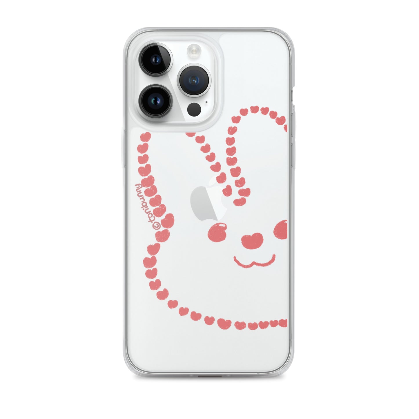 💖 Heart Bunny iPhone Clear Case 💖
