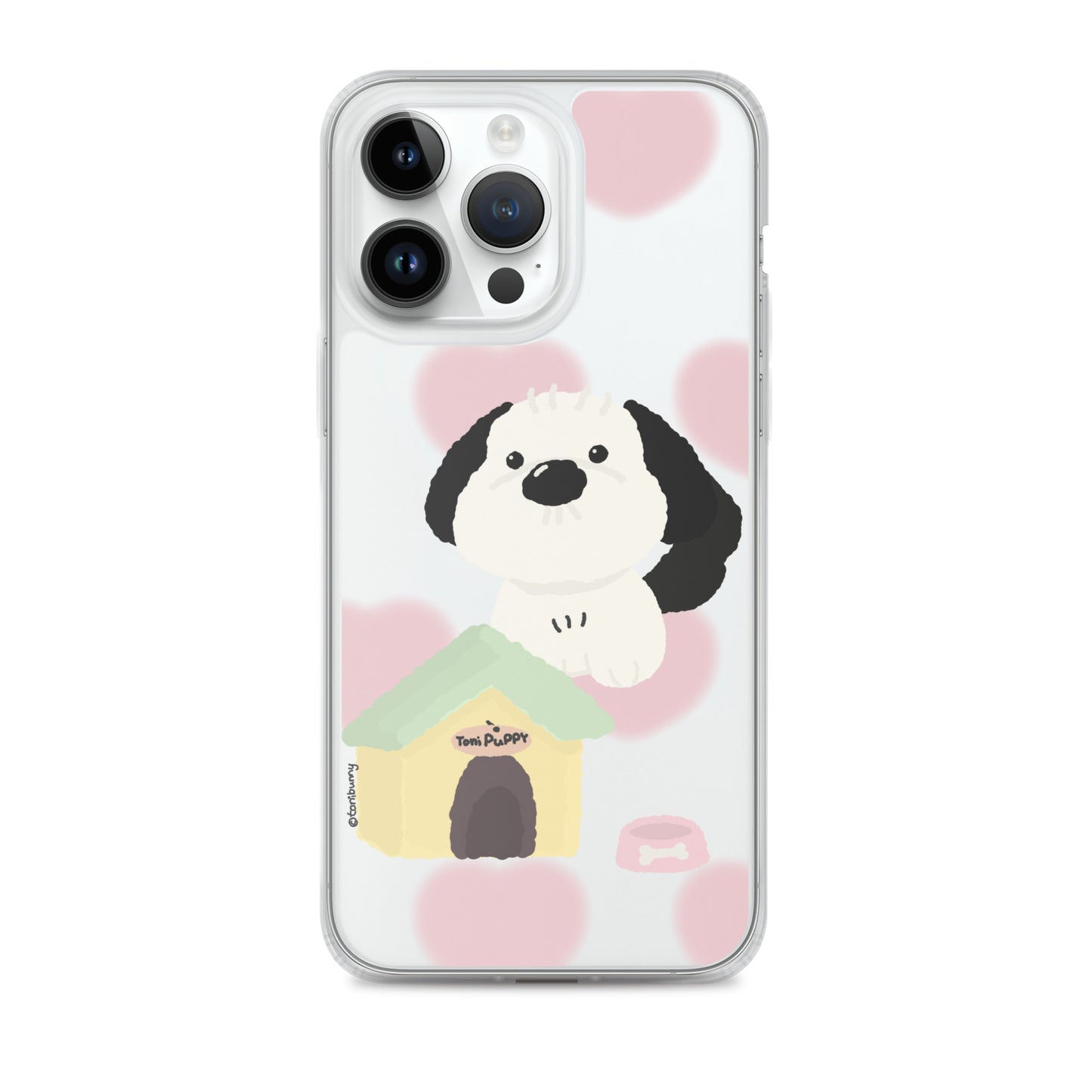 ๐ถ Pink Pattern ToniPuppy iPhone Clear Case ๐ถ
