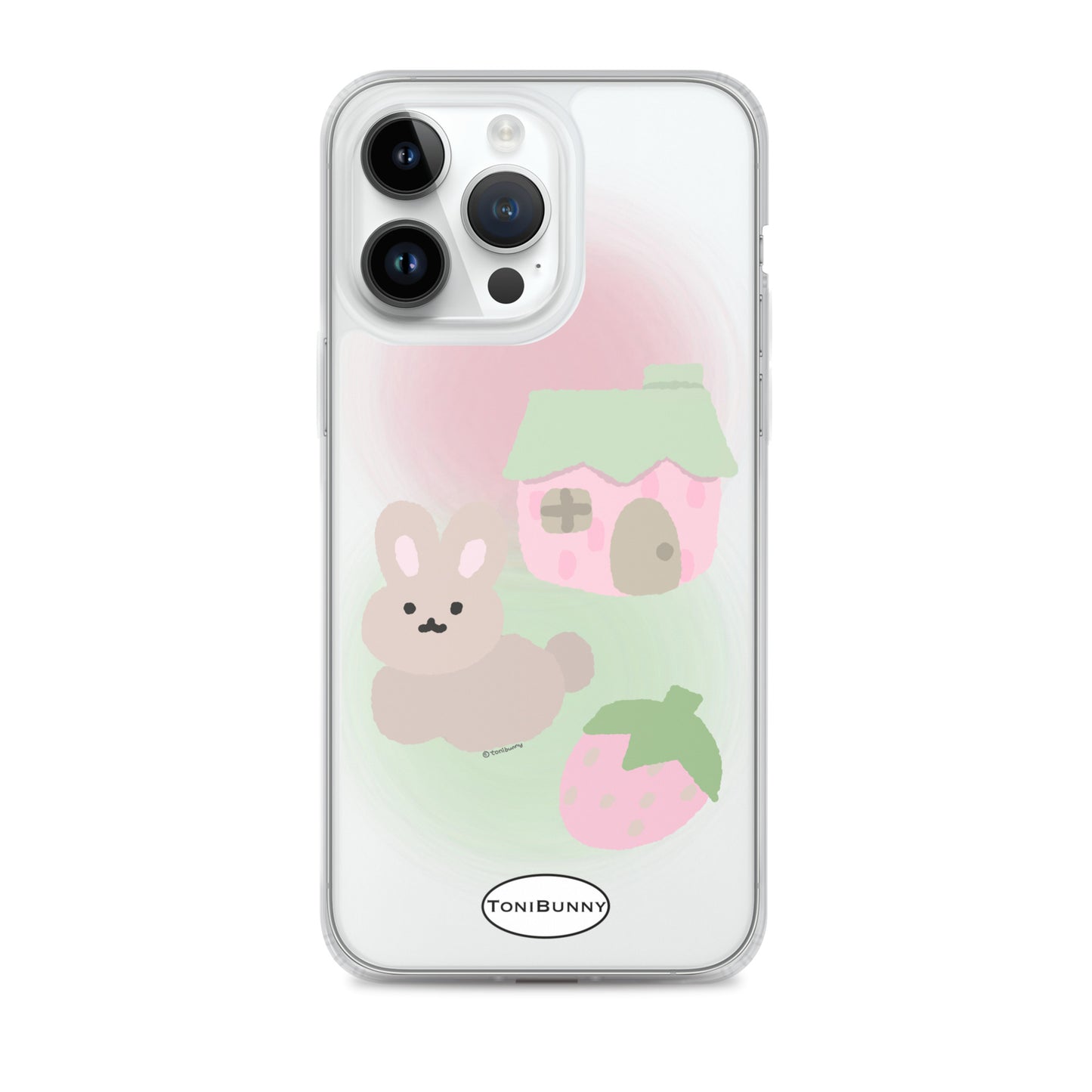 ๐ Pink ToniBunny Cottage iPhone Clear Case ๐