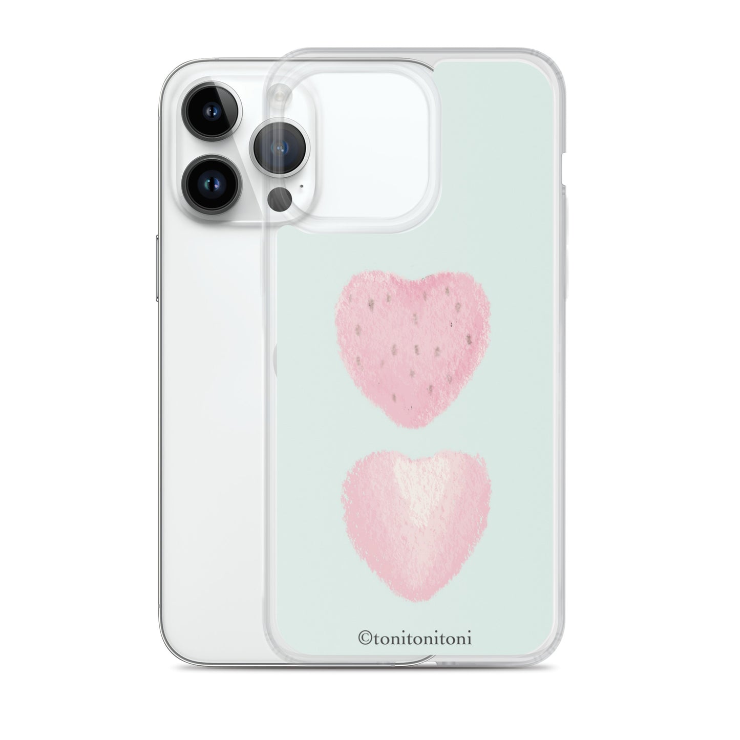 🍓Blue Strawberry iPhone Clear Case🍓