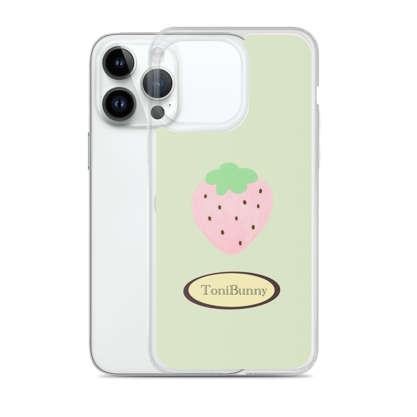๐ Green Strawberry iPhone Clear Case๐