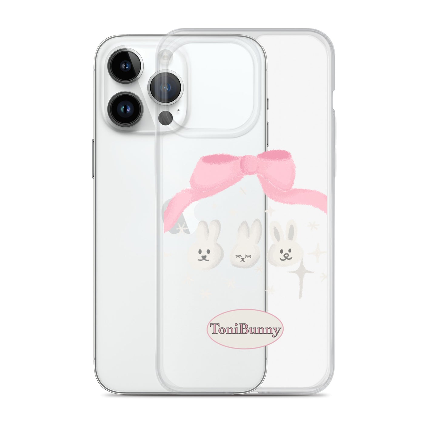 π ToniBunny Ribbon Bunny Friends iPhone Clear Case π