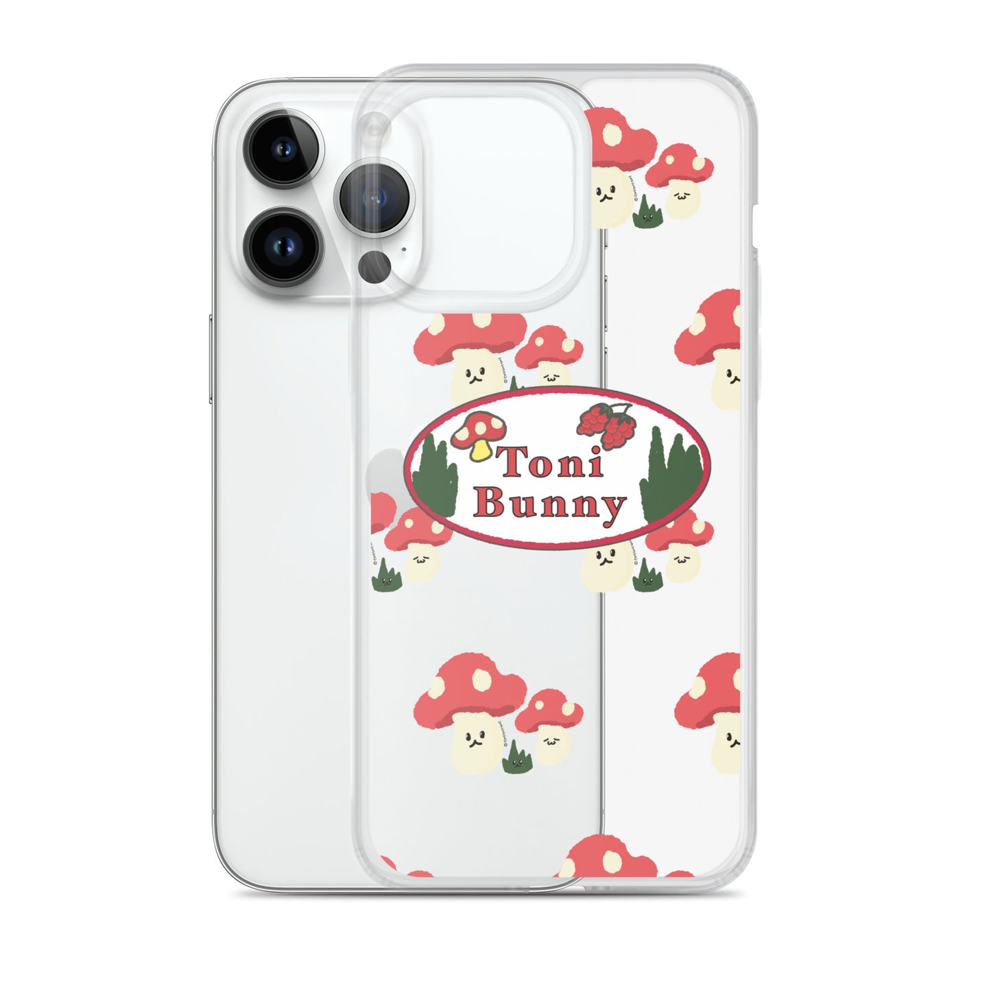 π ToniBunny Mushroom Logo iPhone Clear Case π