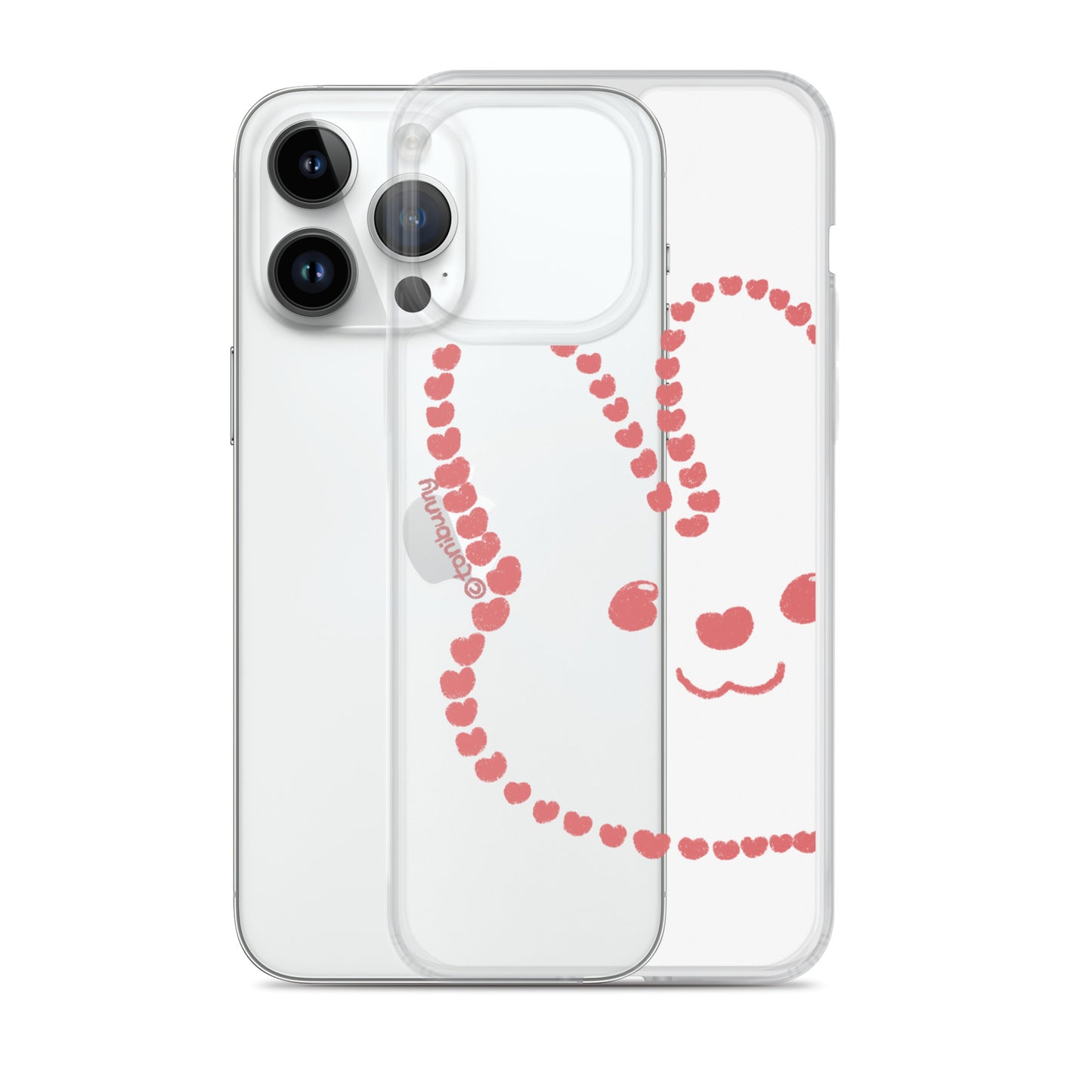 💖 Heart Bunny iPhone Clear Case 💖