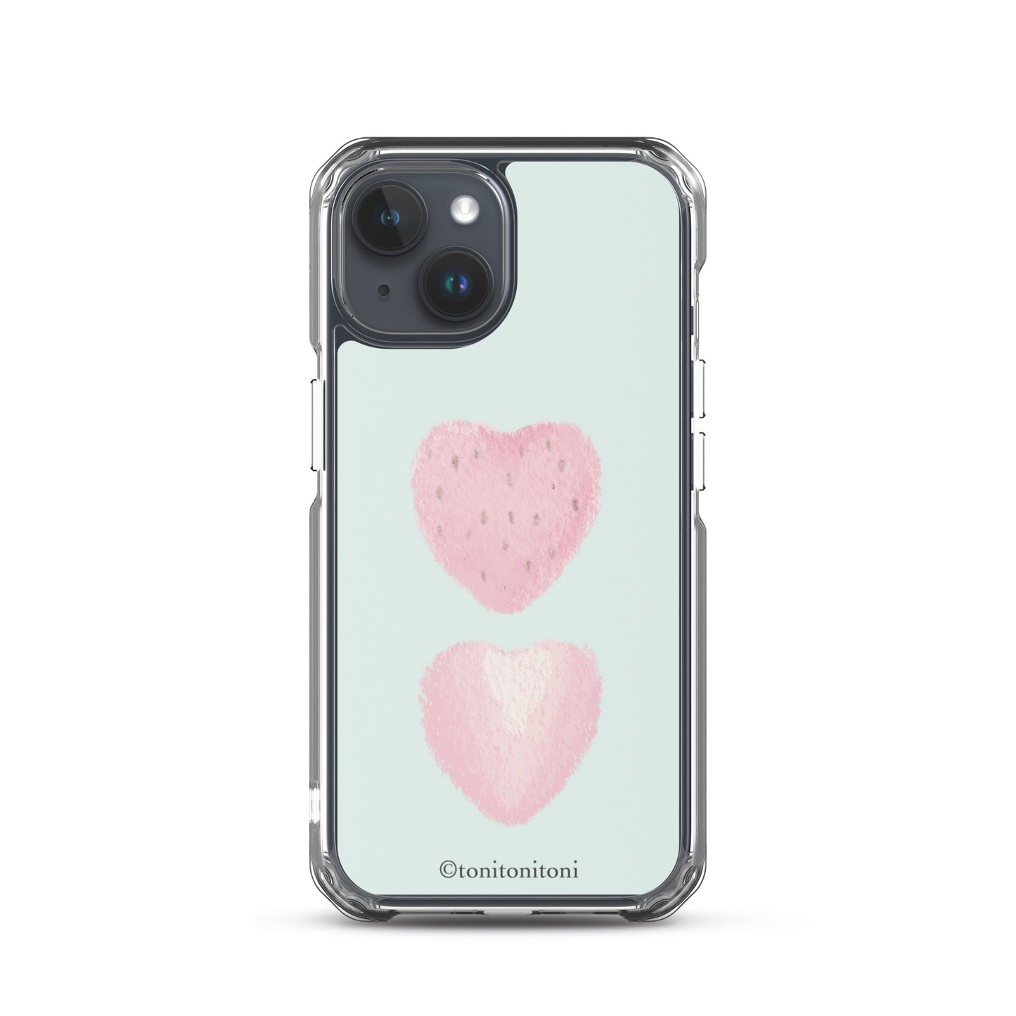 🍓Blue Strawberry iPhone Clear Case🍓