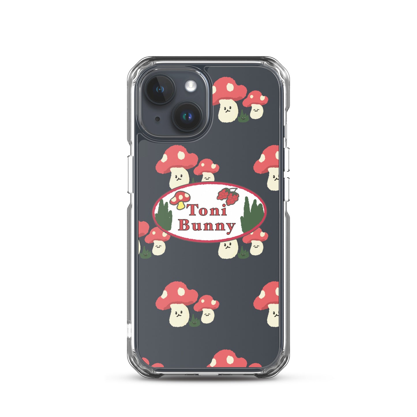 π ToniBunny Mushroom Logo iPhone Clear Case π