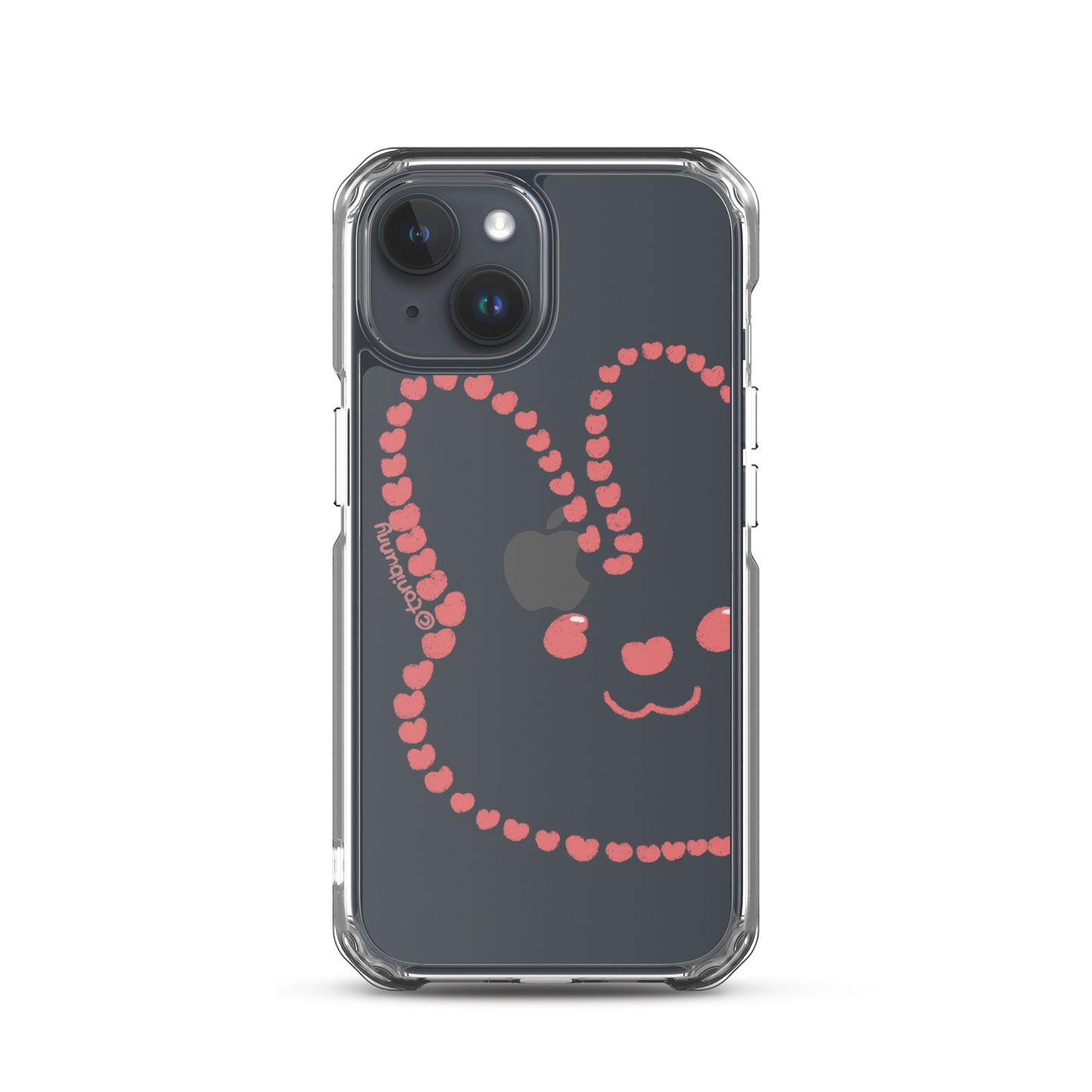 💖 Heart Bunny iPhone Clear Case 💖