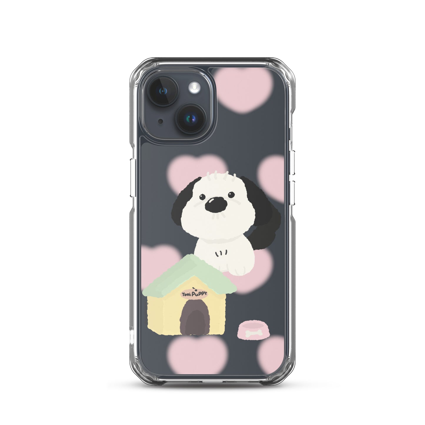 ๐ถ Pink Pattern ToniPuppy iPhone Clear Case ๐ถ