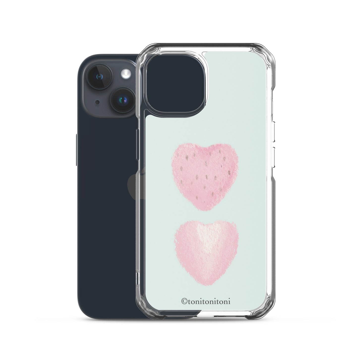 🍓Blue Strawberry iPhone Clear Case🍓