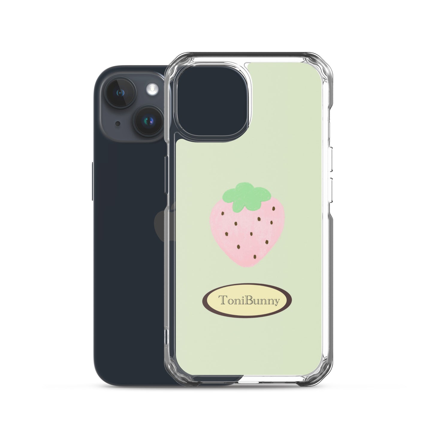 ๐ Green Strawberry iPhone Clear Case๐