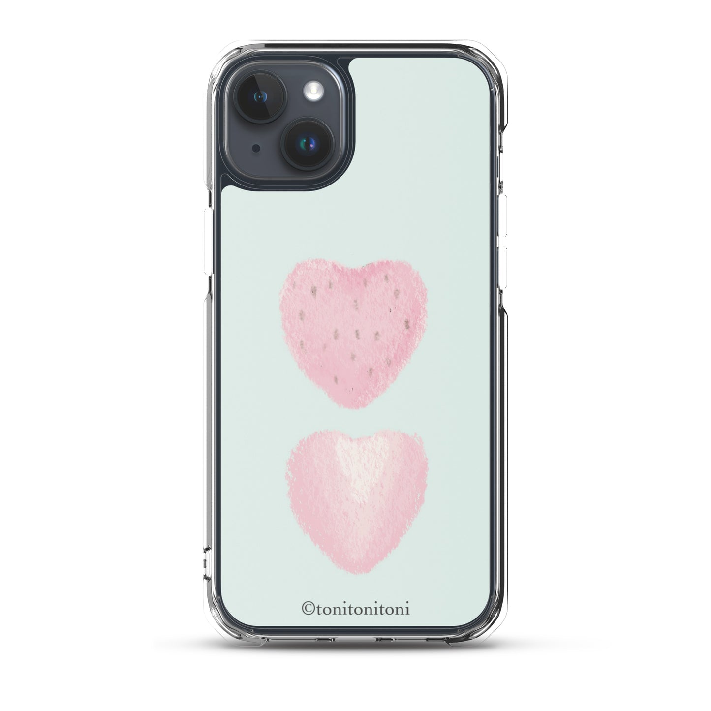 🍓Blue Strawberry iPhone Clear Case🍓