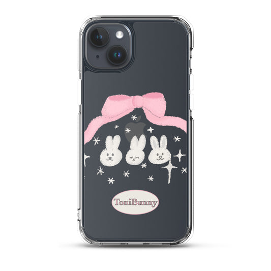 π ToniBunny Ribbon Bunny Friends iPhone Clear Case π