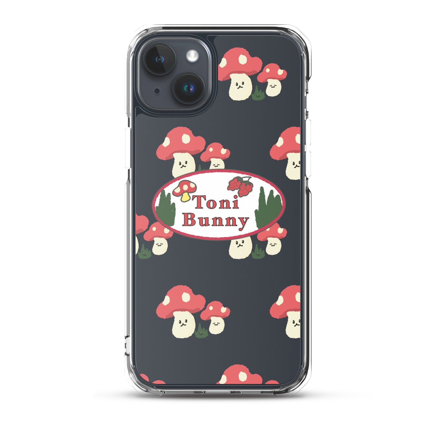 π ToniBunny Mushroom Logo iPhone Clear Case π